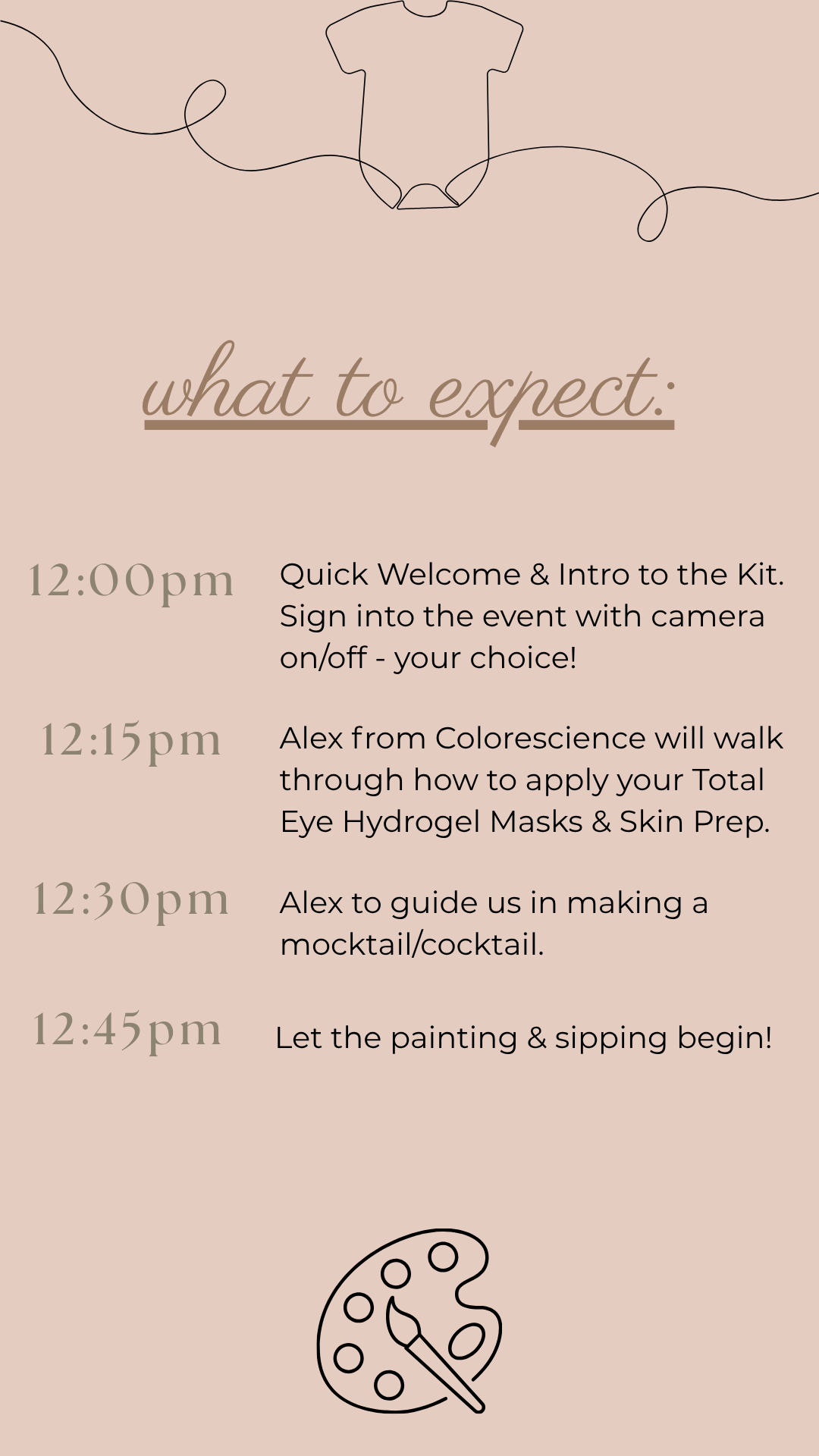 Virtual Paint & Sip Kit