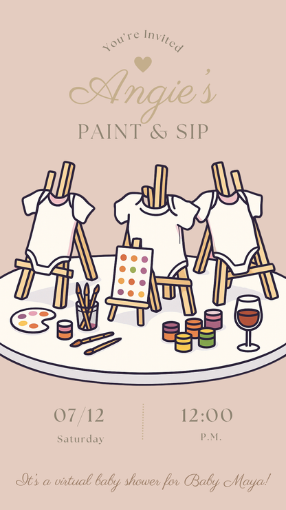 Virtual Paint & Sip Kit