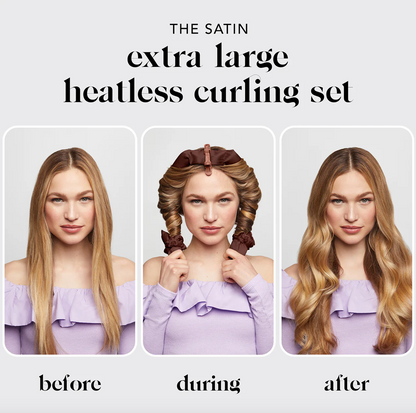 XL Heatless Hair Curler - Chocolate